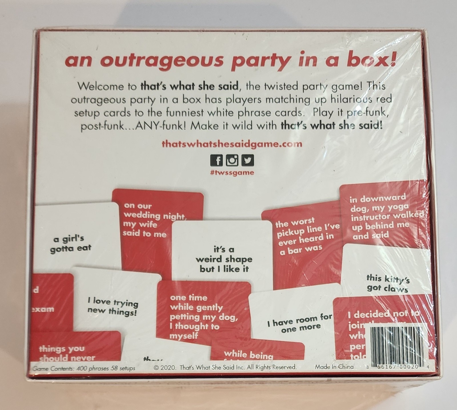 That’s What She Said The Twisted Party Game NEW SEALED
