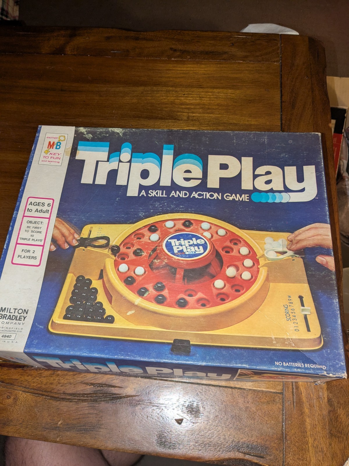 TRIPLE PLAY Skill and Action Game Milton Bradley 1978 Complete In Nice Condition