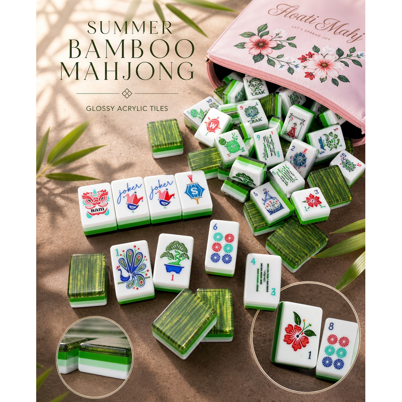 American Mahjong Set 160 Tiles – Gifts for Family / Friends / Mother’s Day