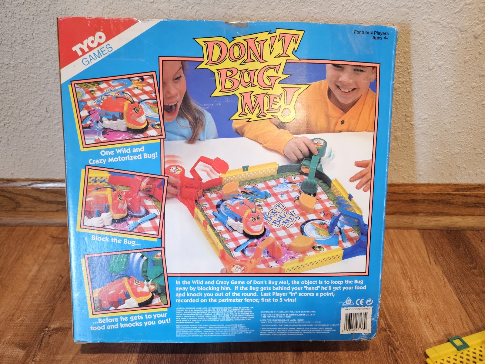 Vintage Tyco Don’t Bug Me Board Game 1994 2 to 4 Players