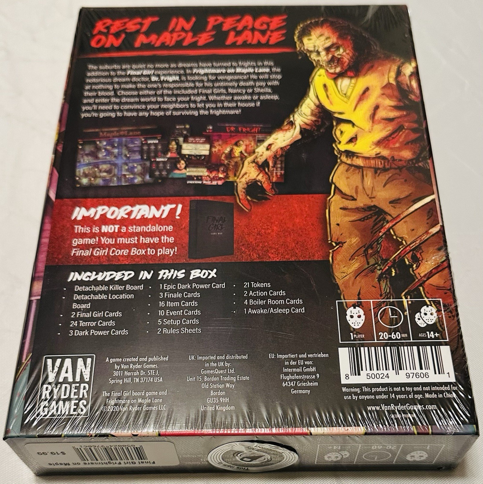NEW Final Girl Nightmare on Maple Lane Expansion FACTORY SEALED