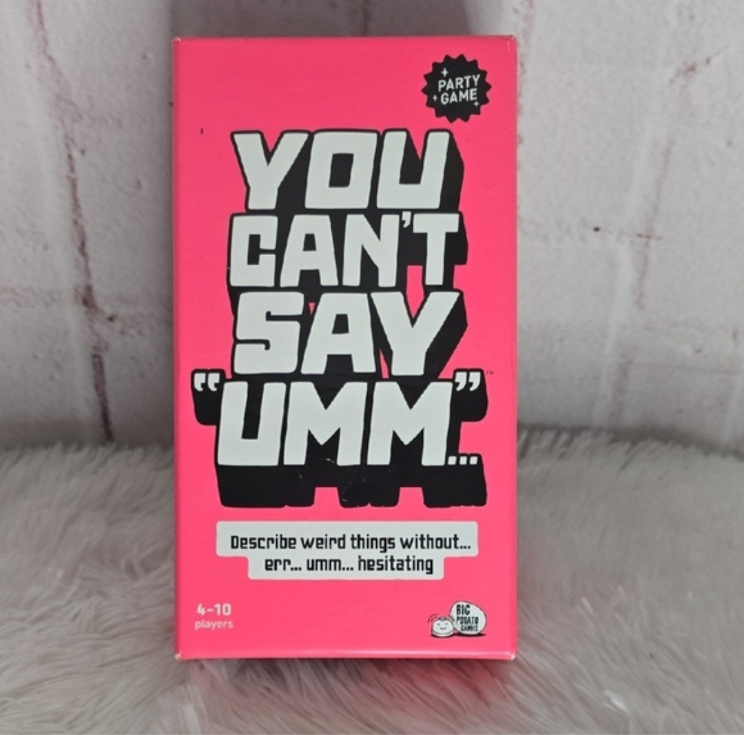 Big Potato Games You Can’t Say Umm Word Party Game 4-10 Players Bonus Cards 2024