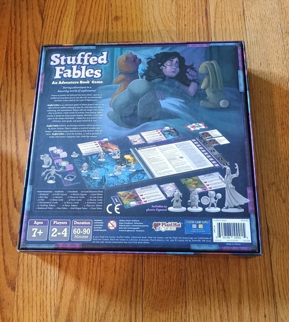 STUFFED FABLES Board Game; Plaid Hat Games; 2017 Complete