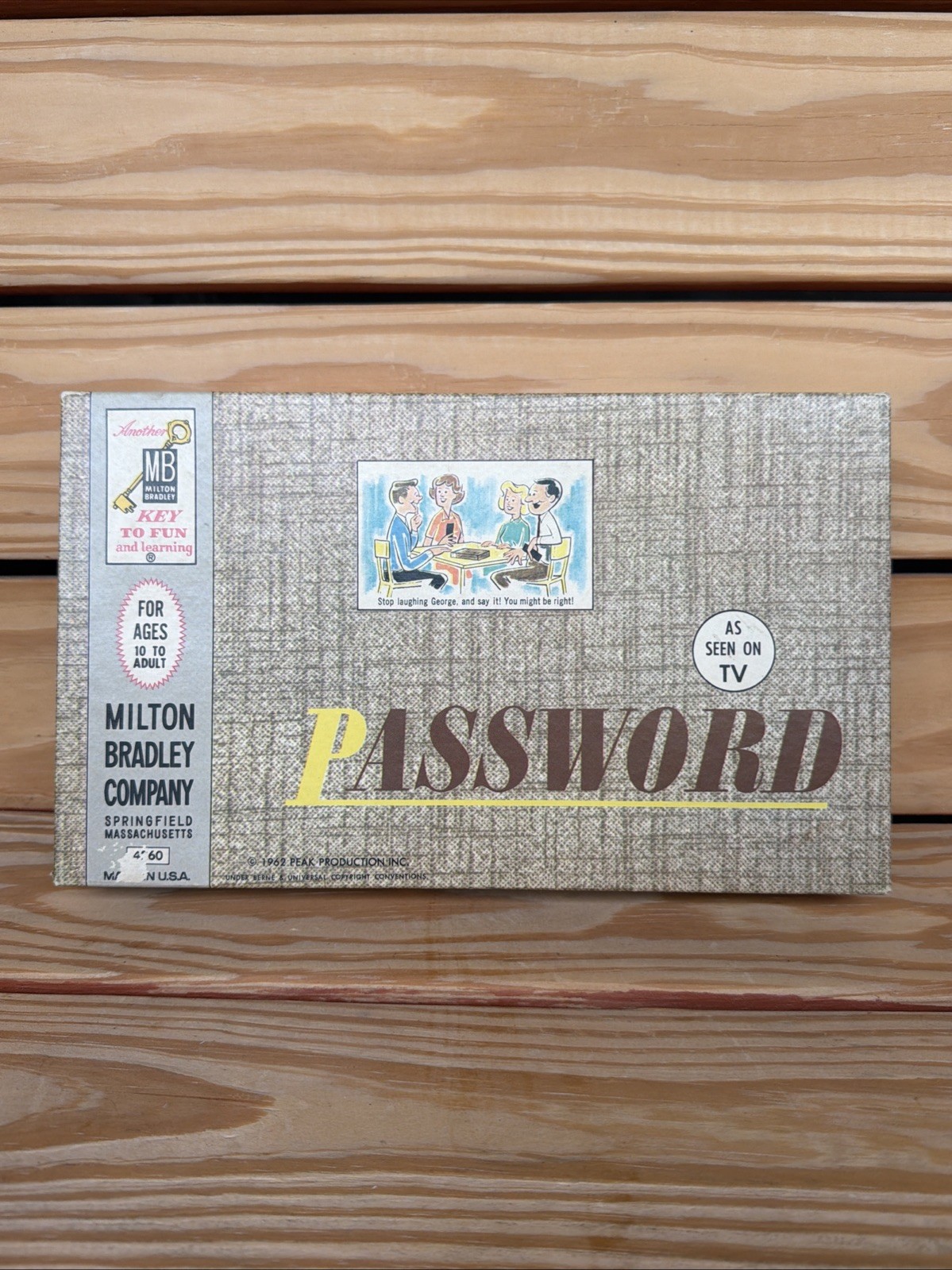1962 Password Game 1st Edition by Milton Bradley Complete Great Condition
