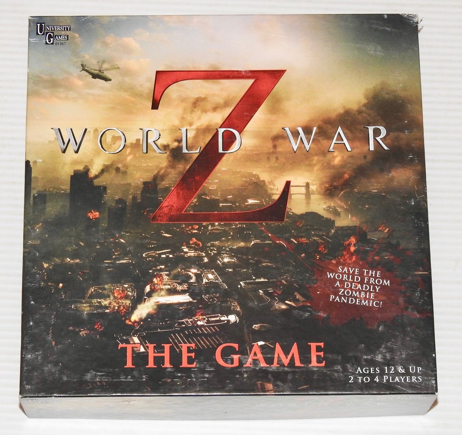 WORLD WAR Z: THE GAME Zombie Apocalypse Movie Board Game 100% Complete