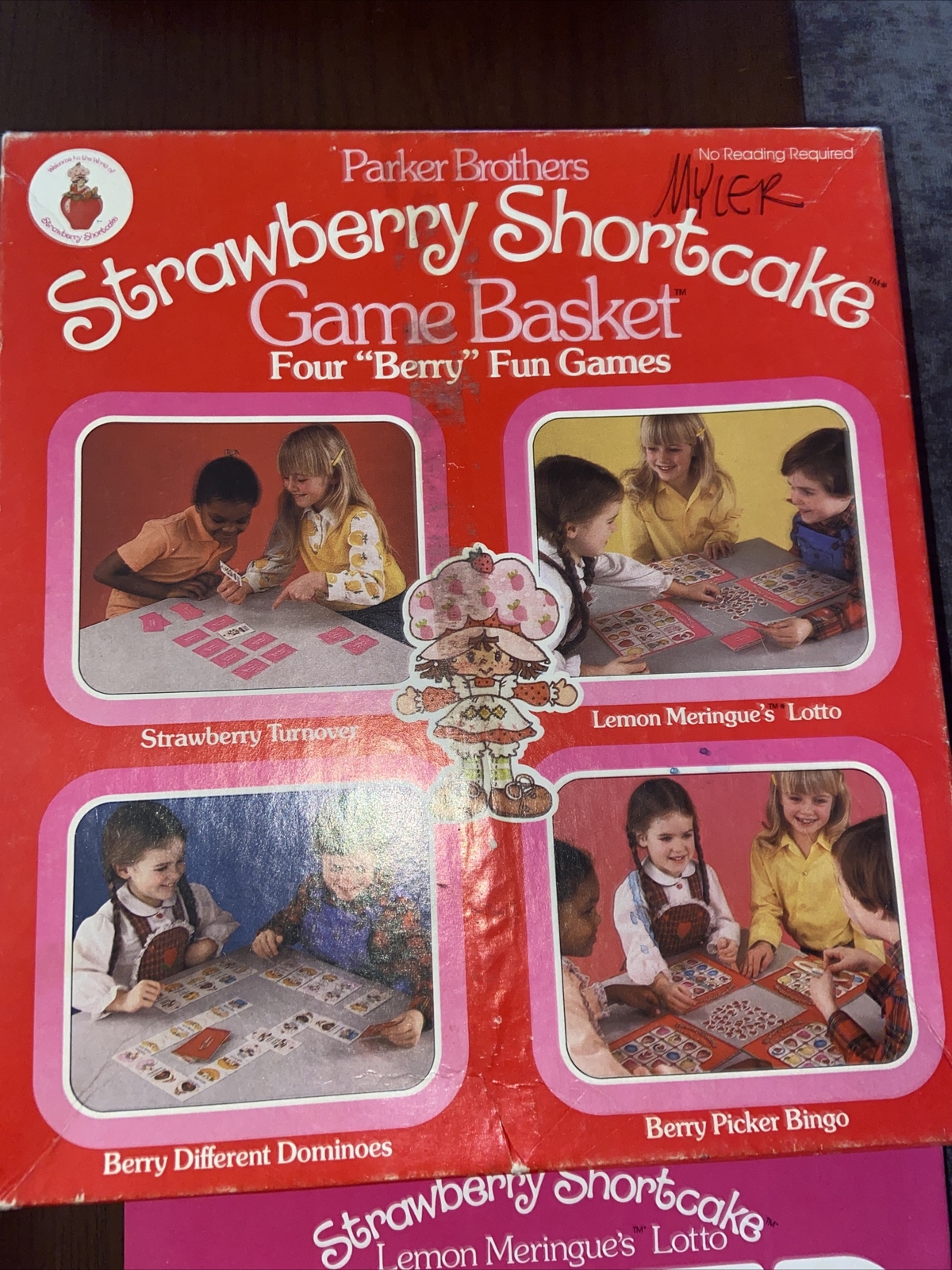 Strawberry Shortcake Game Basket Four Berry Fun Games By Parker Brothers