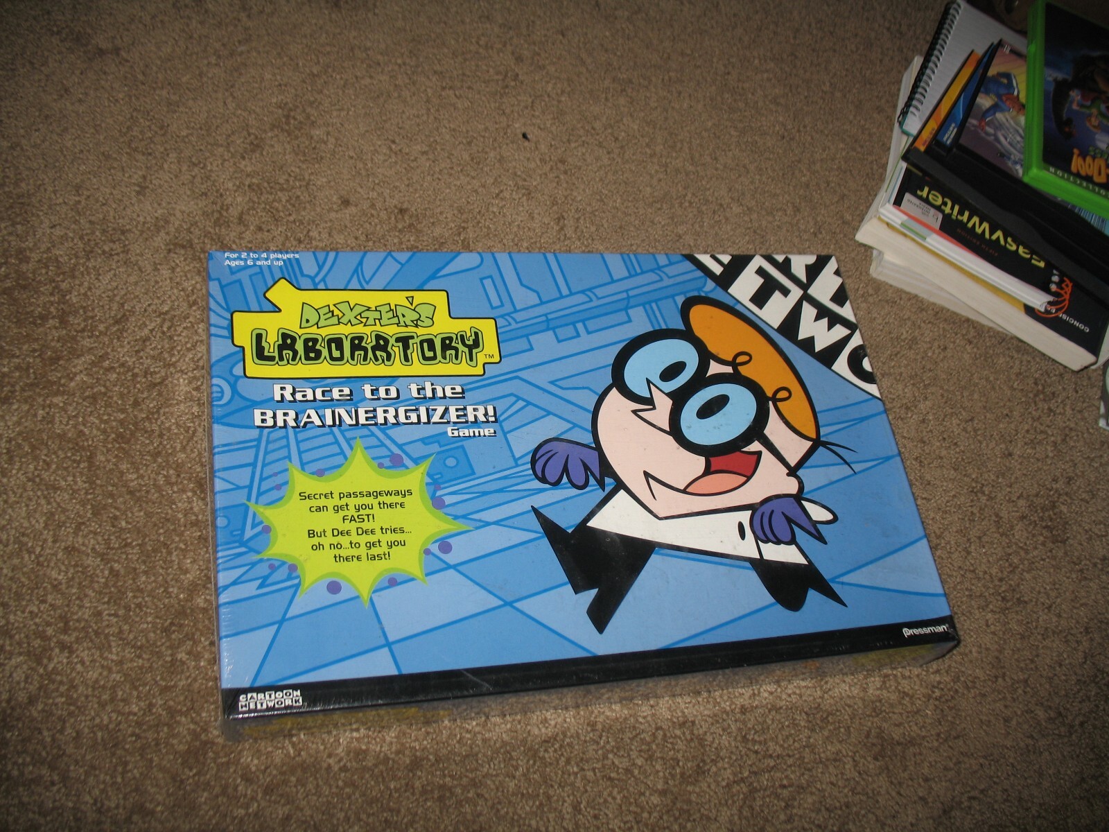 2001 CARTOON NETWORK DEXTERS LABORATORY GAME RACE TO THE BRAINERGIZER NEW SEALED