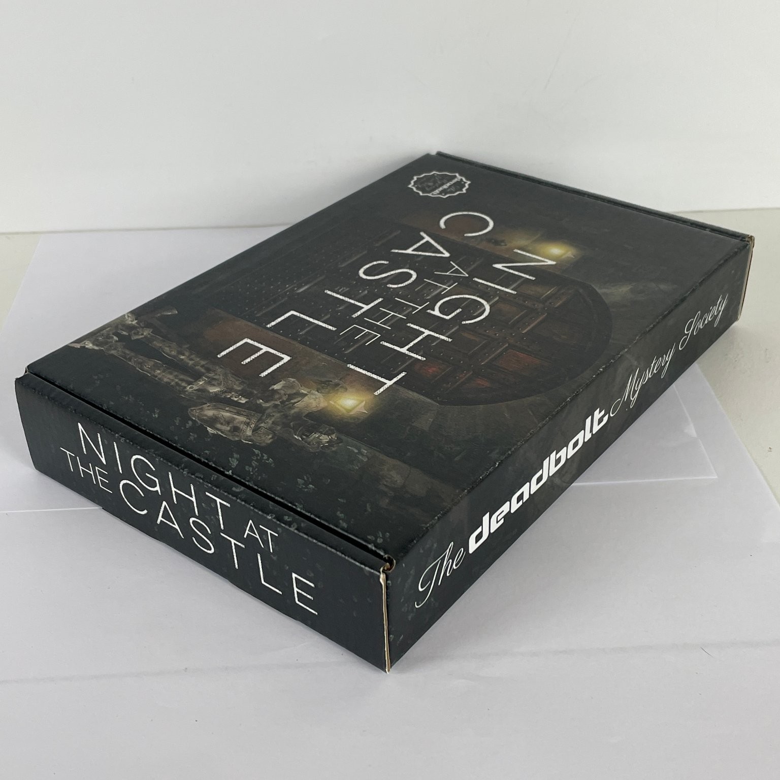 Night at the Castle The Deadbolt Mystery Society Board Game Detective Game