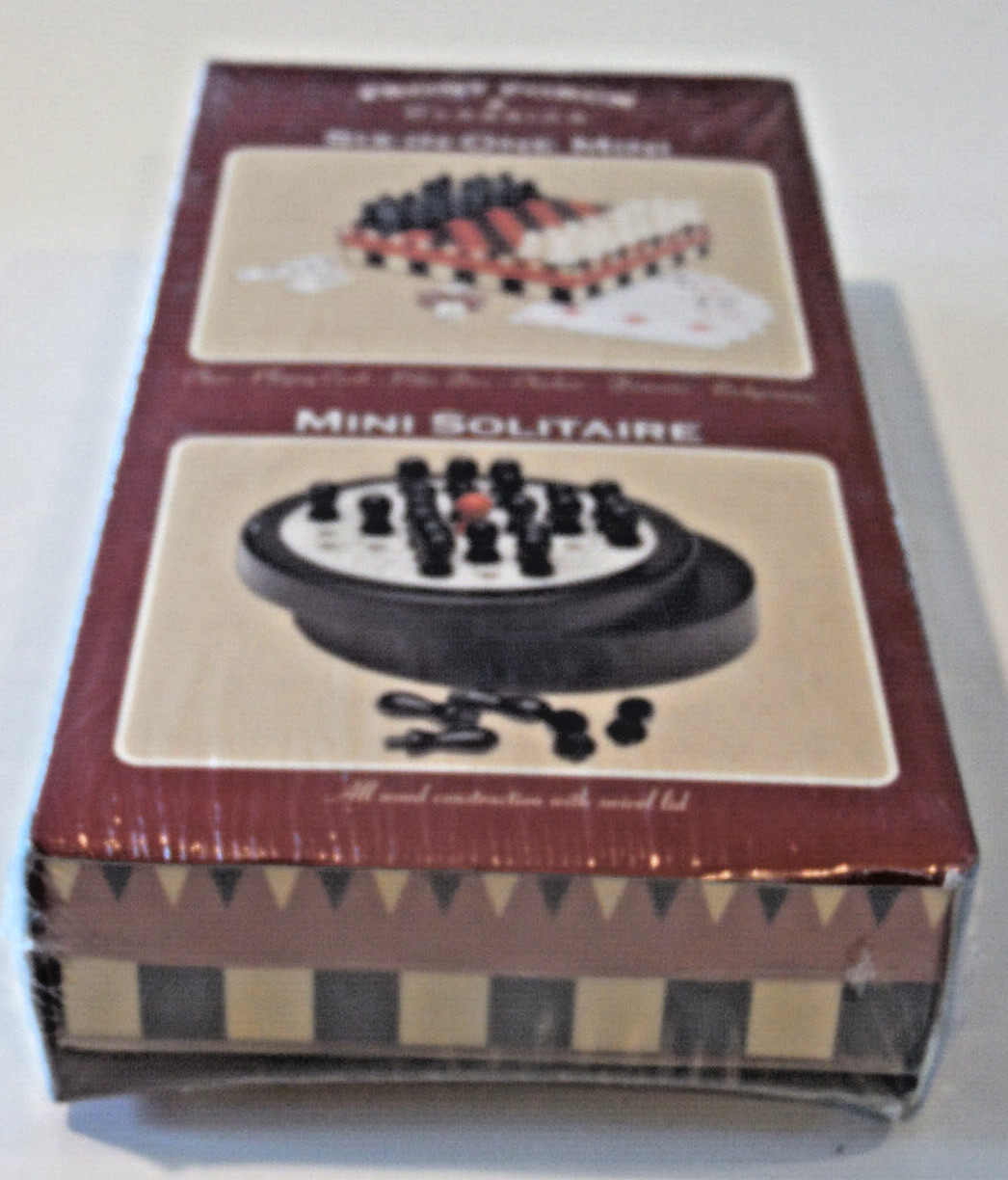 Mini Solitaire 6 in 1 Games CHESS CHECKERS DOMINOES BACKGAMMON CARDS POKER DICE