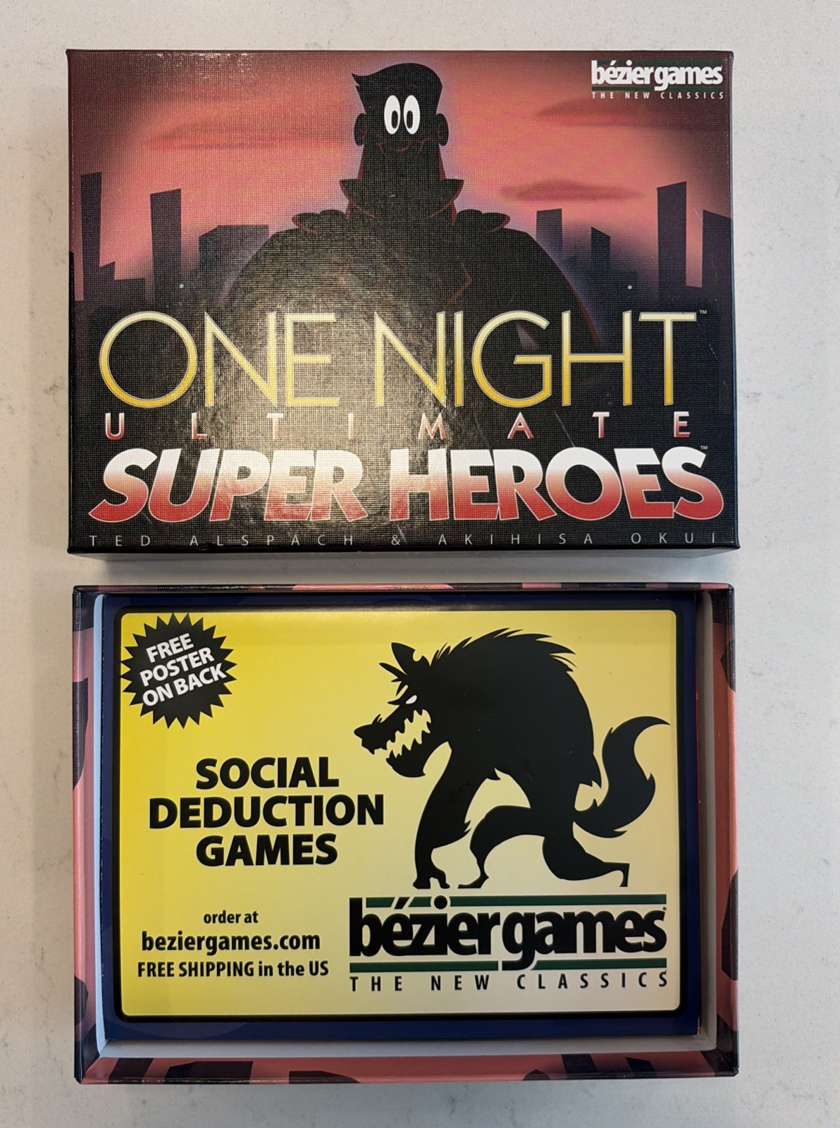 One Night Ultimate Super Hero’s & Alien, 3-10 Players, 14+ (B1-A3)