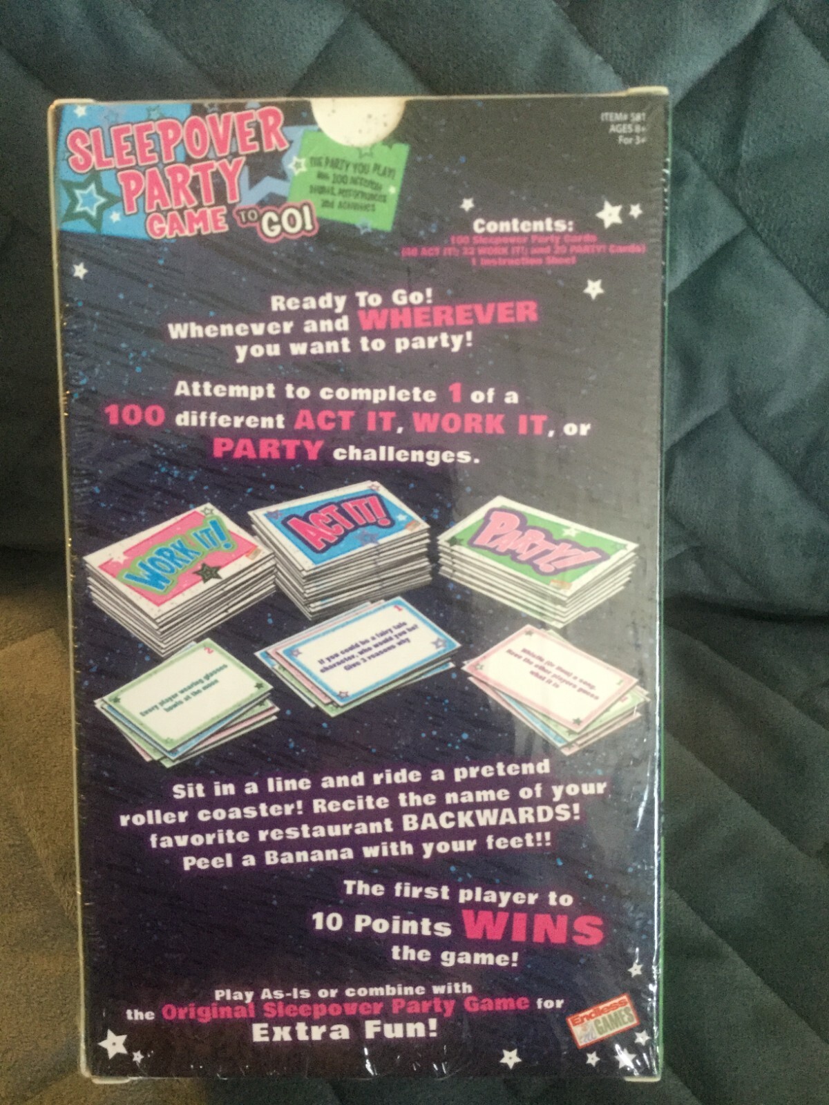 SLEEPOVER PARTY GAME TO GO – NEW IN BOXED SEALED