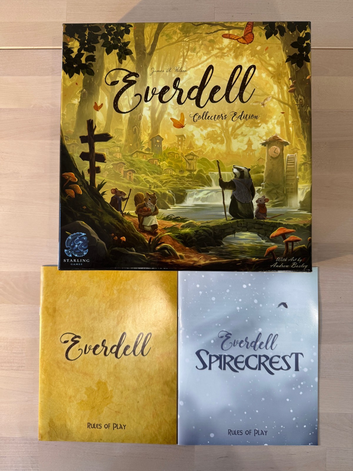 Everdell + Spirecrest Collector’s Editions Board Game Complete Starling