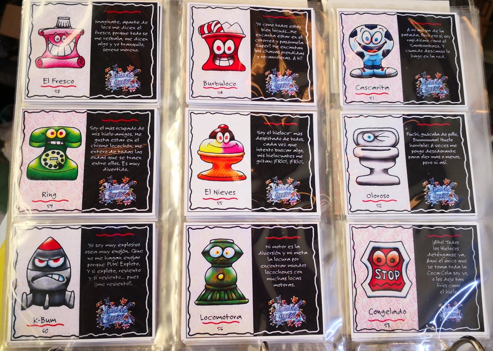 60 first gen complete Tarjetas Hielocos México Bootlegs Crazy Bones