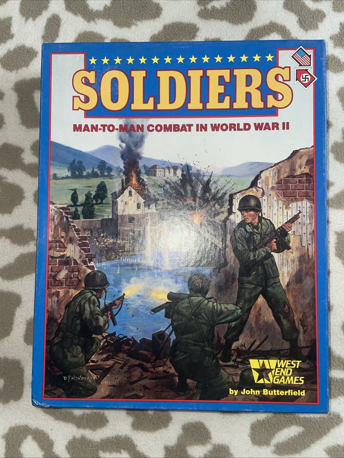 West End Games. 1987. Soldiers. Man-To-Man Combat In WWll. Punched. VGC.