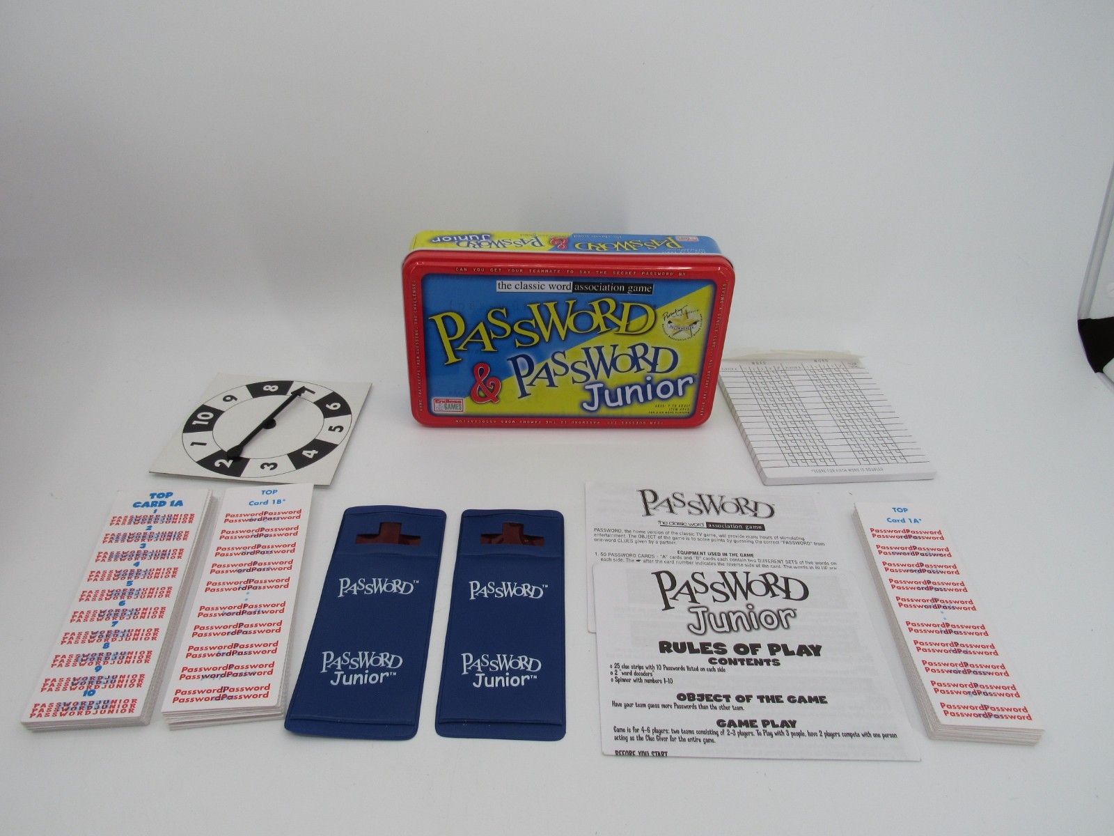 Password & Junior Combo Tin Board Game Word Association Endless Games Complete