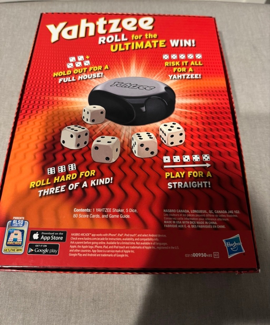 Game bundle – Game Pad Hasbro Yahtzee Scrabble cribbage peg game
