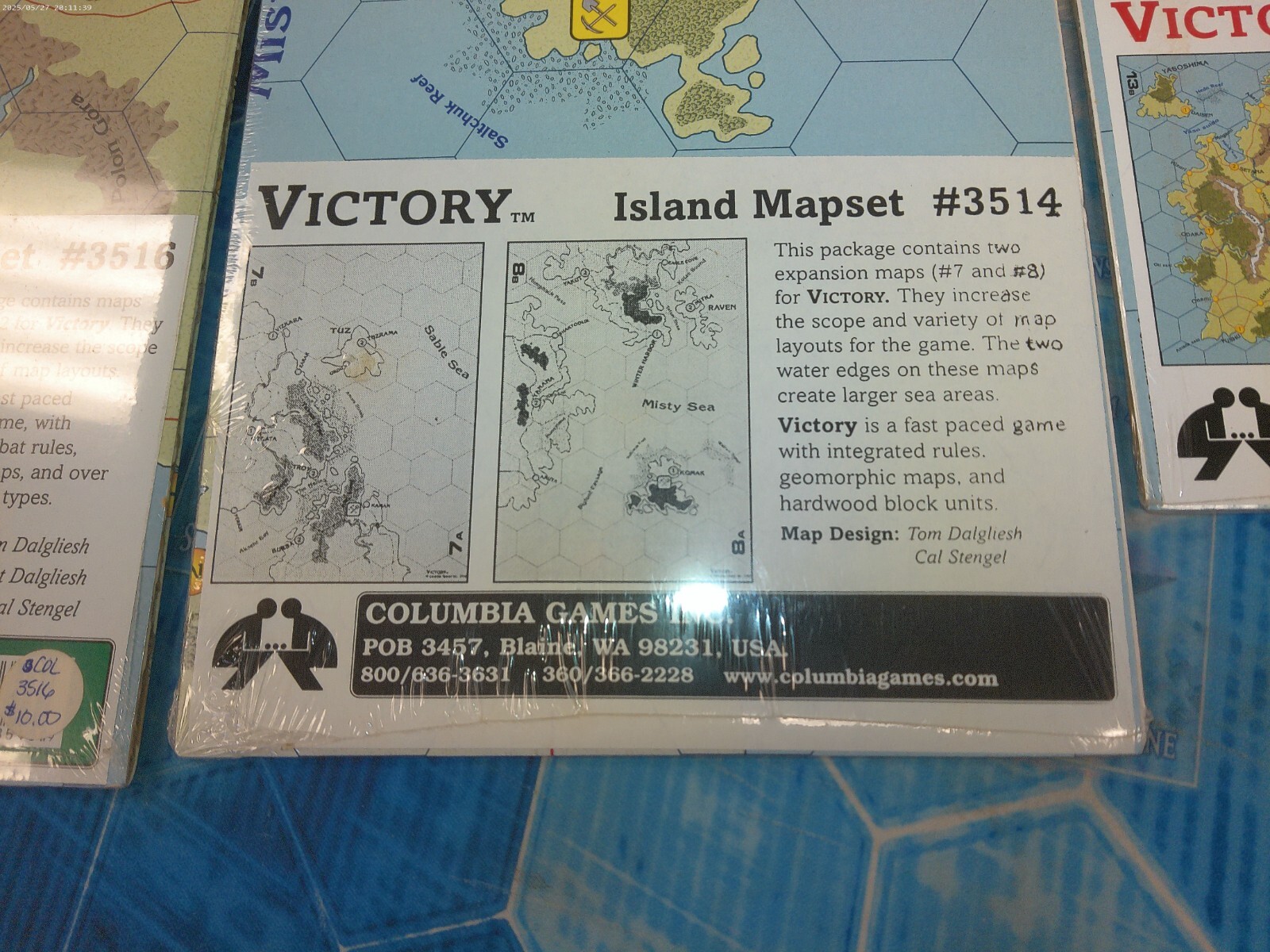 Columbia Games Victory Set of 6 Mapsets In original Shrinkwrapping.