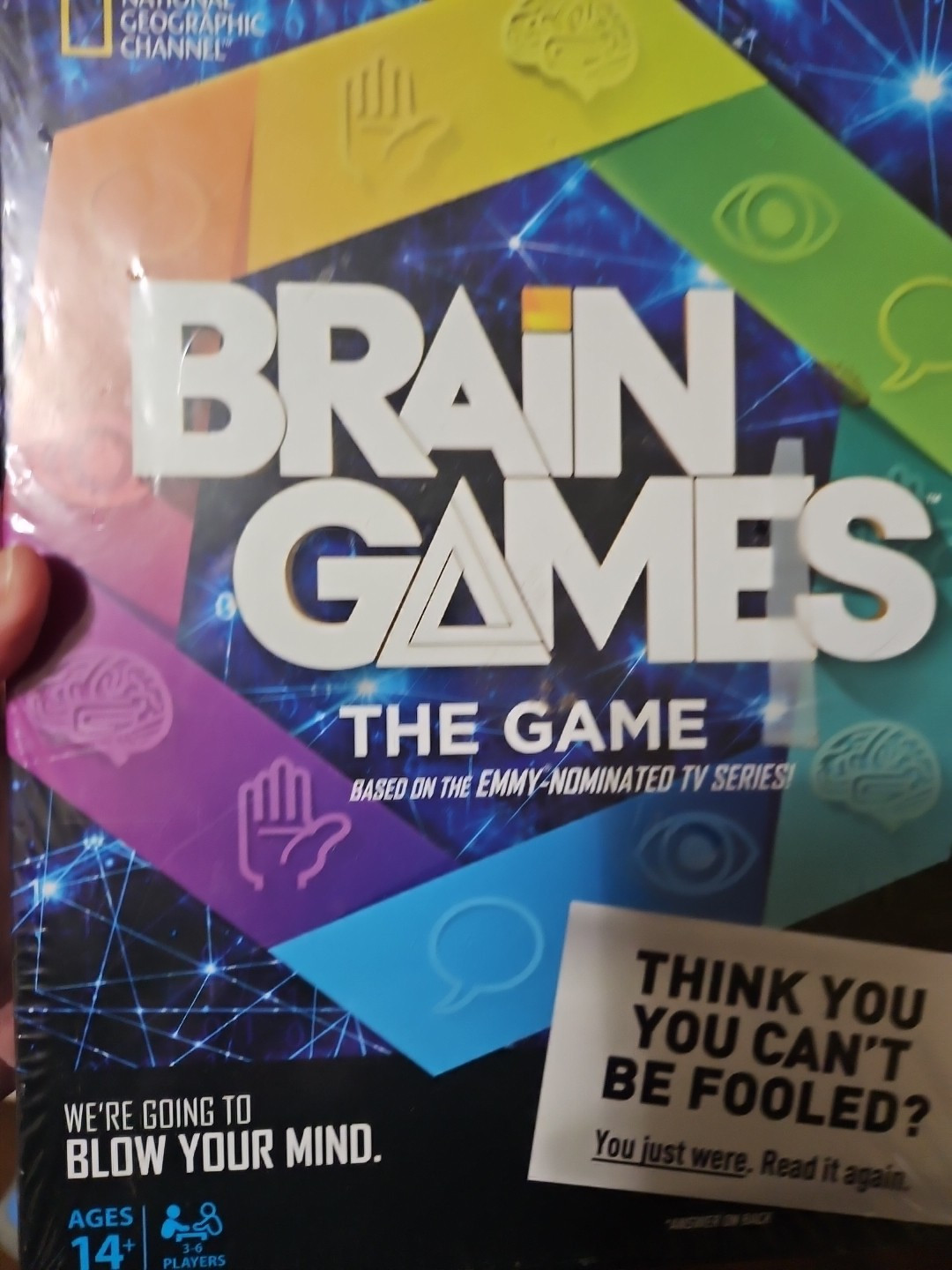 Brain Games The Game NatGeo TV Show Board Game 2015 Open Box Never Played