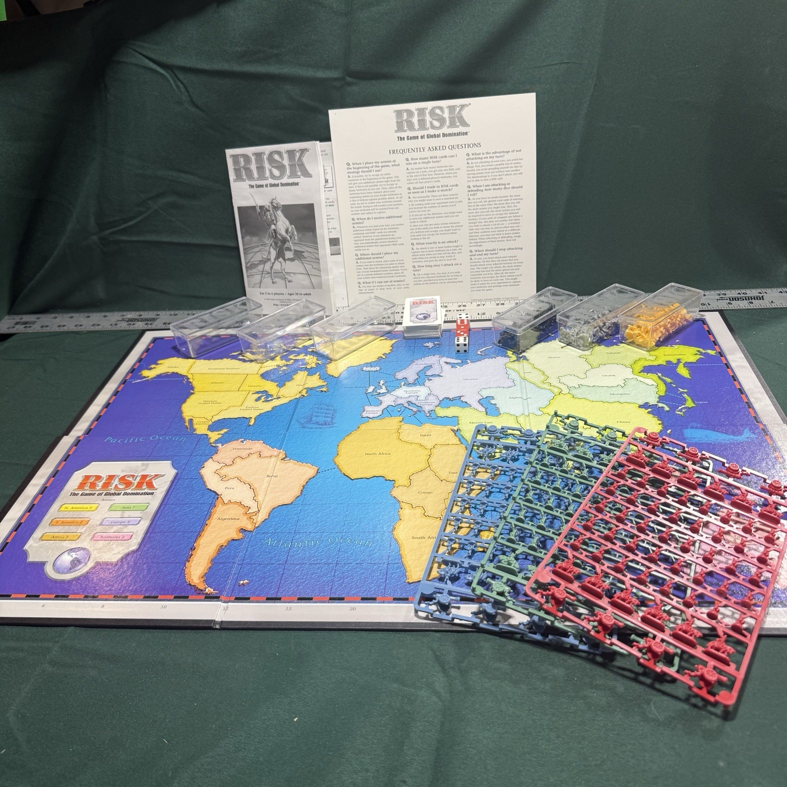 Vintage 1998 Risk Board Game ~ The Game Of Global Domination – Ships Free!