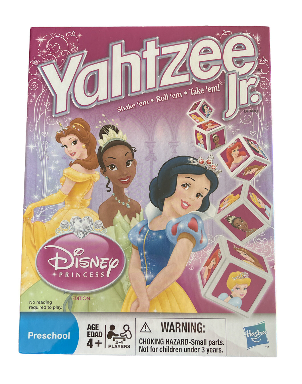 NIB – Yahtzee Jr Disney Princess Edition (2010, Hasbro) Dice Game Factory Sealed