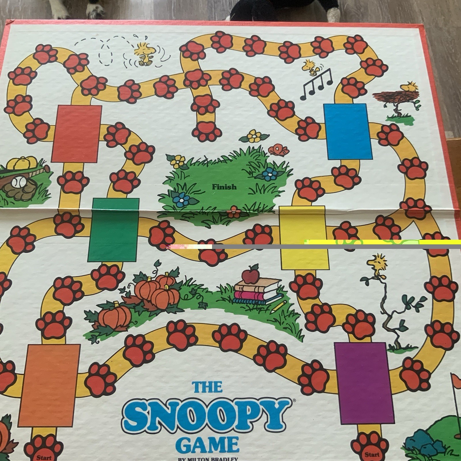 Vintage 1971 Milton Bradley The Snoopy Game Peanuts Board Game 4413 Complete