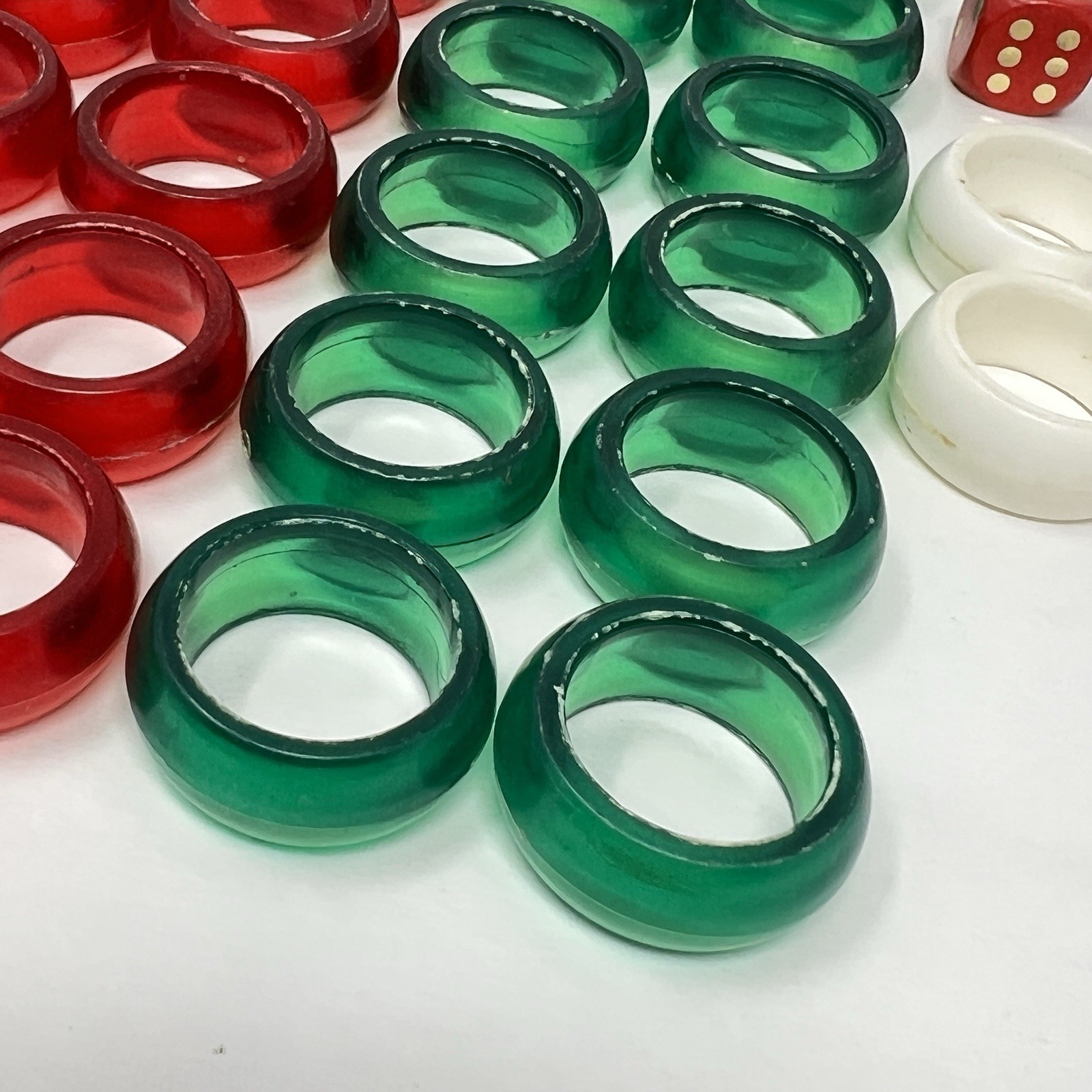Vintage Carrom Carom Board Game Replacement Game Pieces Lot Of 29