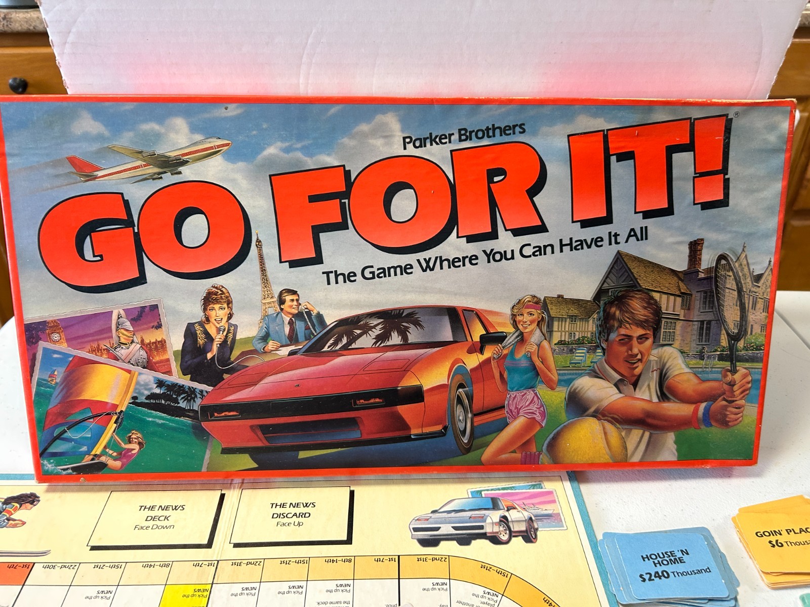 Vintage 1986 Go For It Board Game by Parker Bothers, NICE