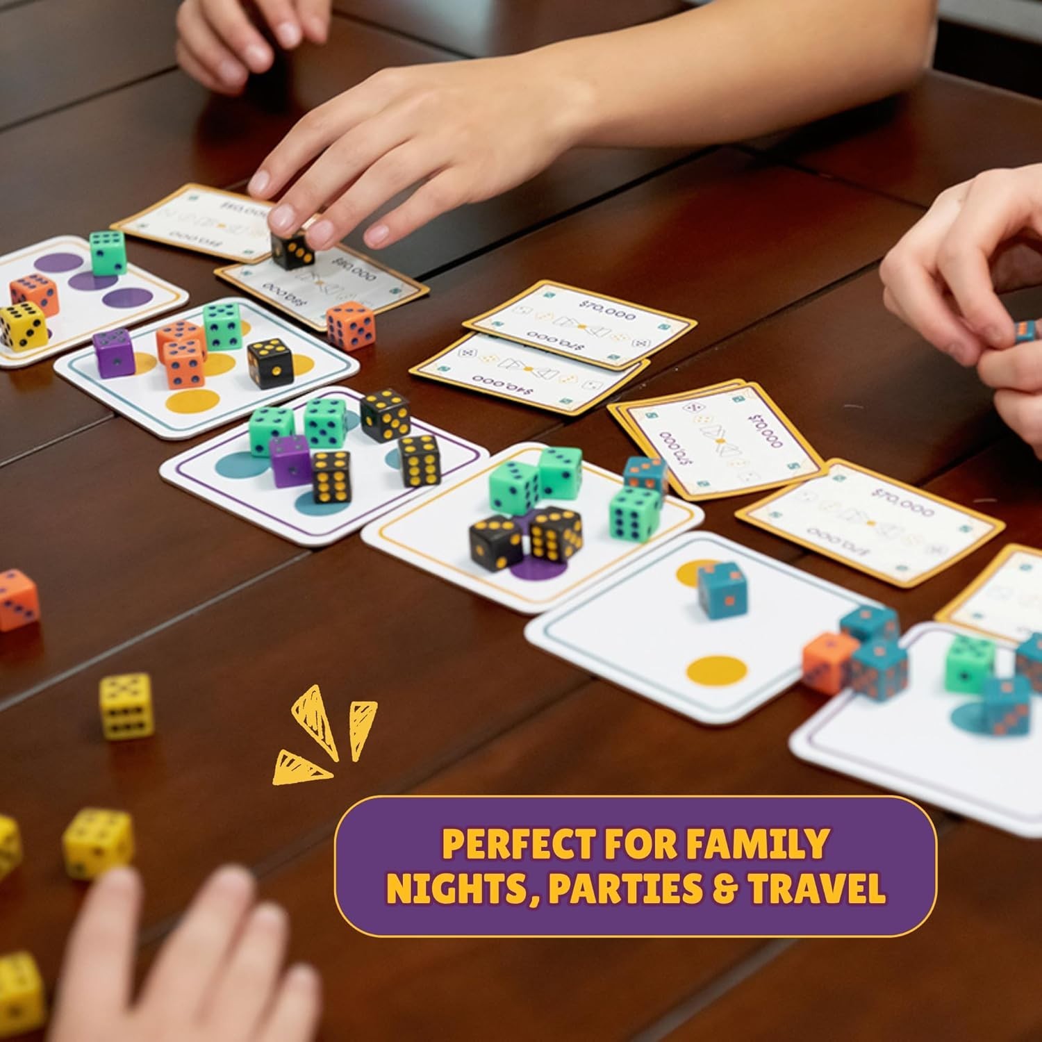 Travel-Friendly Rolls 2 Riches Game: Dice, Cards & Strategy for Outdoor Fun