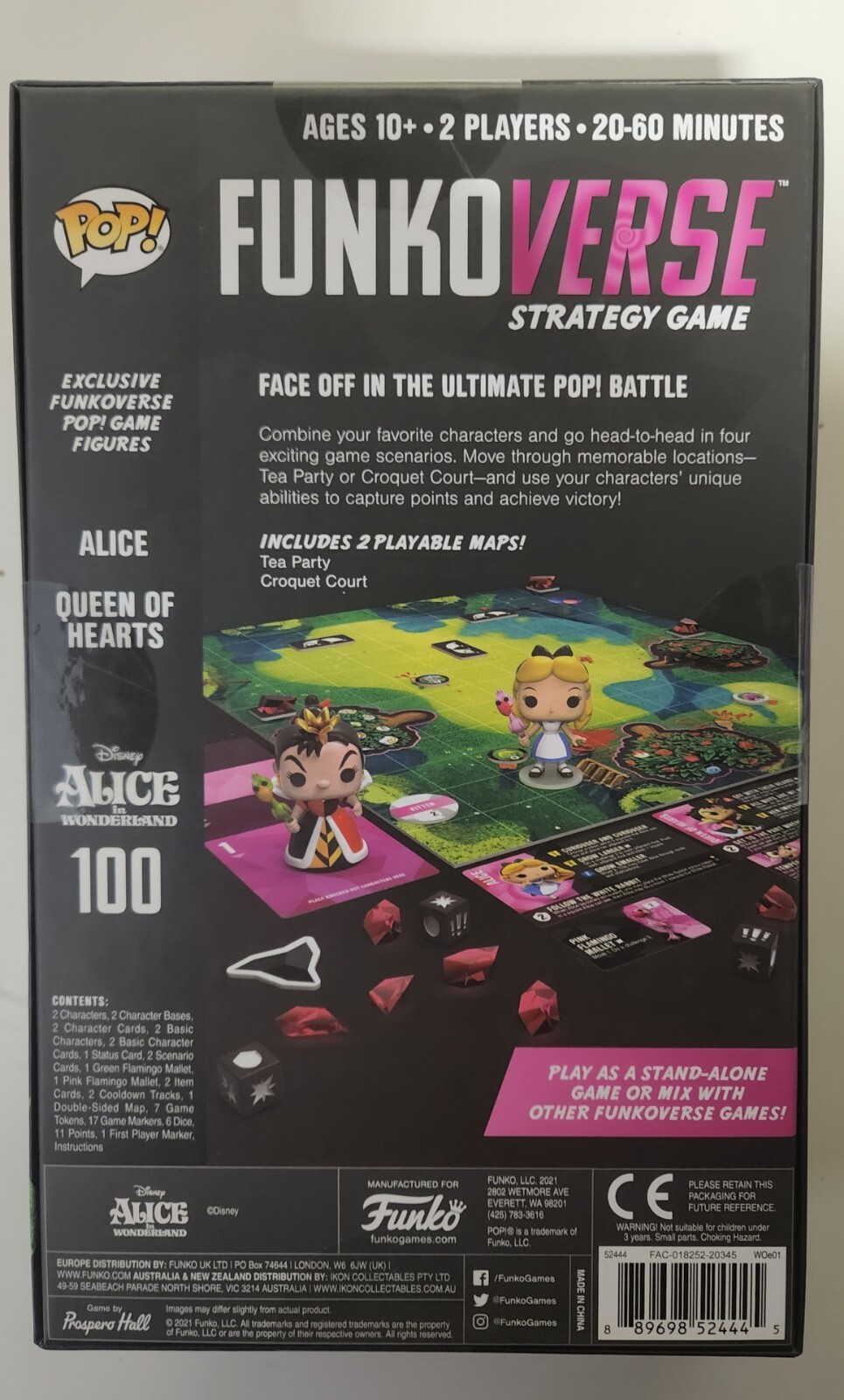Funko Pop! Funkoverse Strategy Game Disney Alice In Wonderland Chase Edition