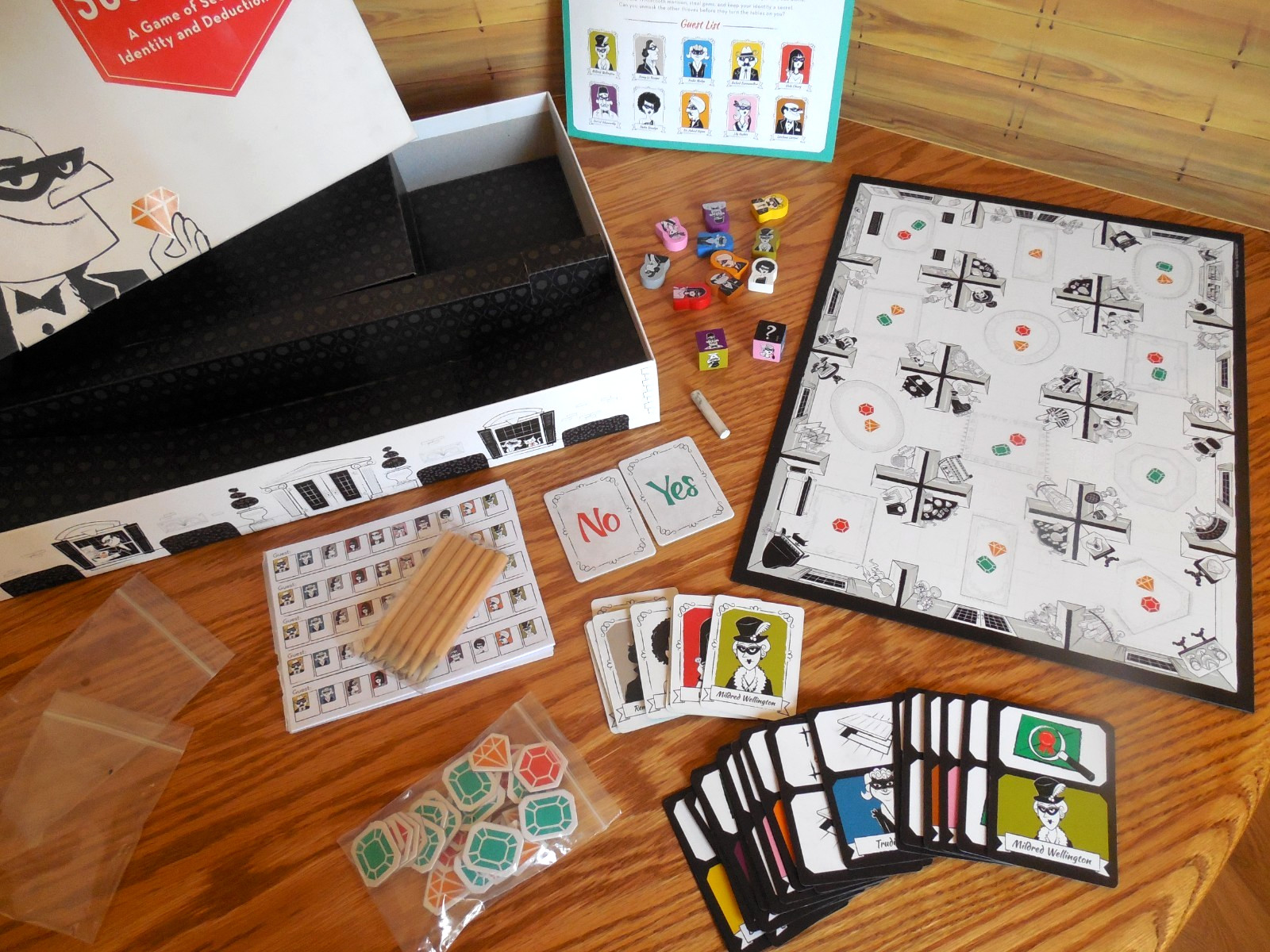 EUC Wonder Forge “Suspicion Board Game of Secret Identity & Deduction Ages 10+