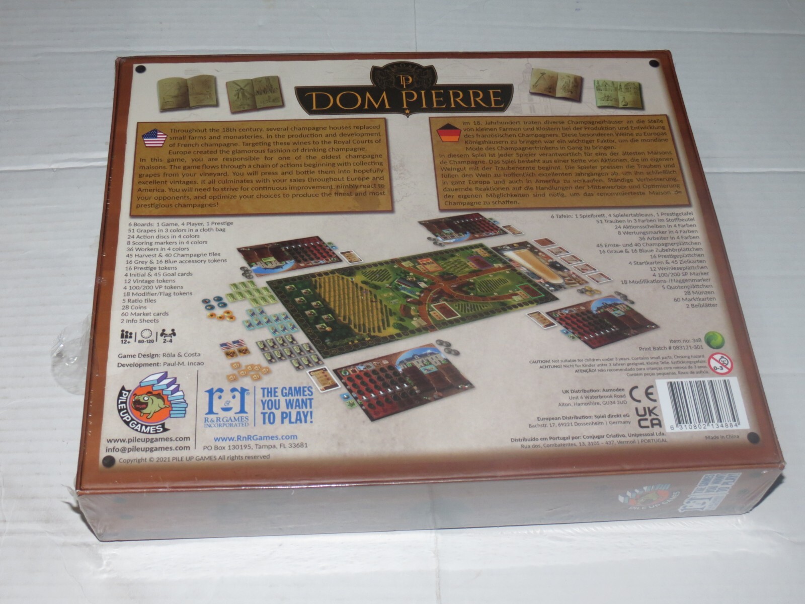 Rola & Costa Dom Pierre Board Game for 2 to 4 Players Ages 12 Years and Up