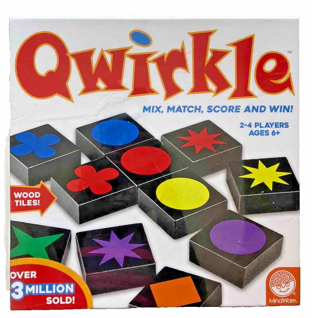 Mindware Qwirkle Board Game Mix, Match, Score And Win Game 6+ NEW