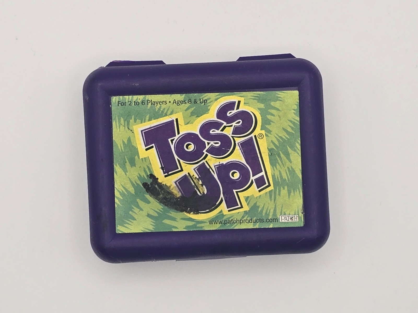Toss Up! The Addictively Dicey Dice Game 2004 Travel Case Family Patch Vintage