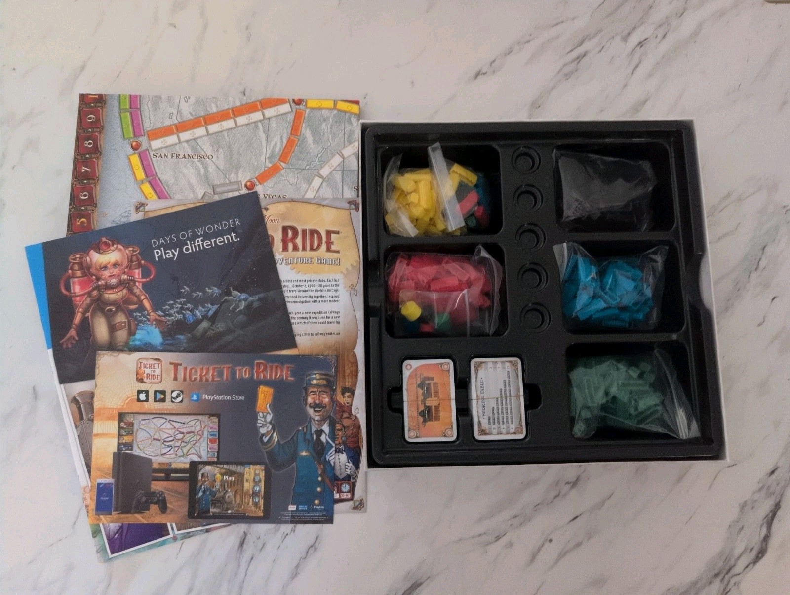 Days of Wonder Ticket To Ride 2004 Board Game – Open Box But Unplayed