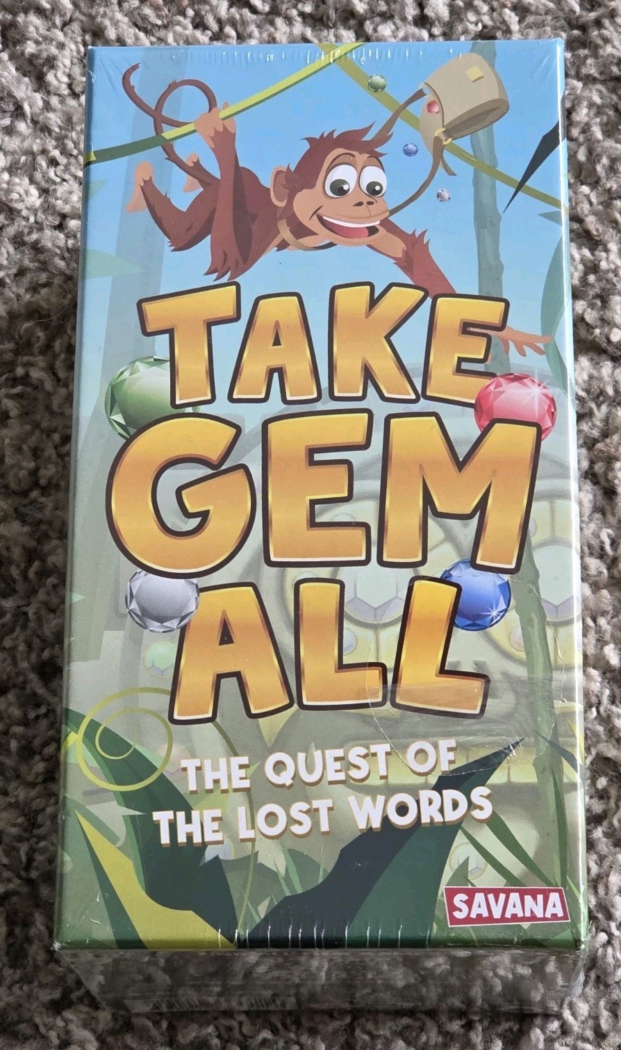 Take Gem All The Quest of the Lost Words Board Game by Savana Family Kids NEW