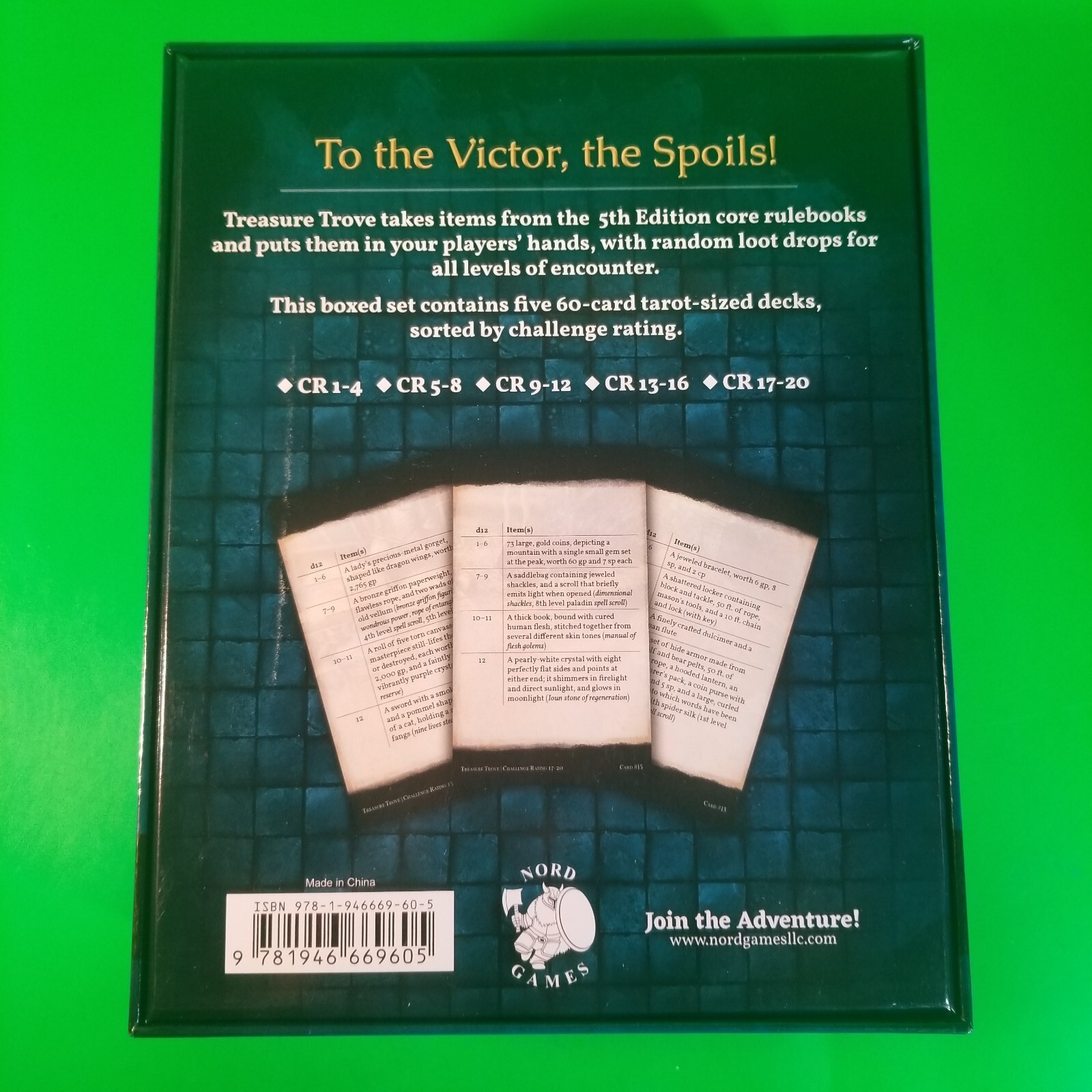 TREASURE TROVE – Game Master’s Tool Box – Dungeons and Dragons 5th Edition