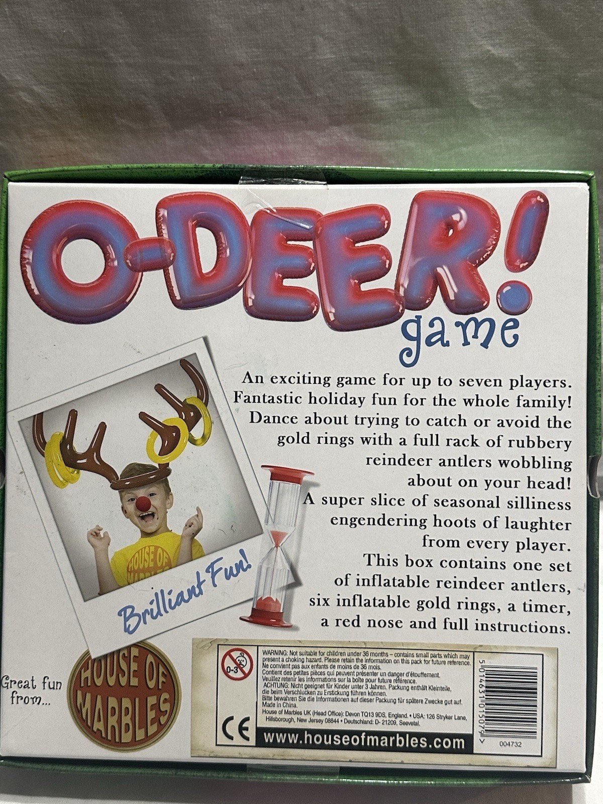 House Of Marbles O’ Deer Crazy Ring Toss Christmas Game NIB