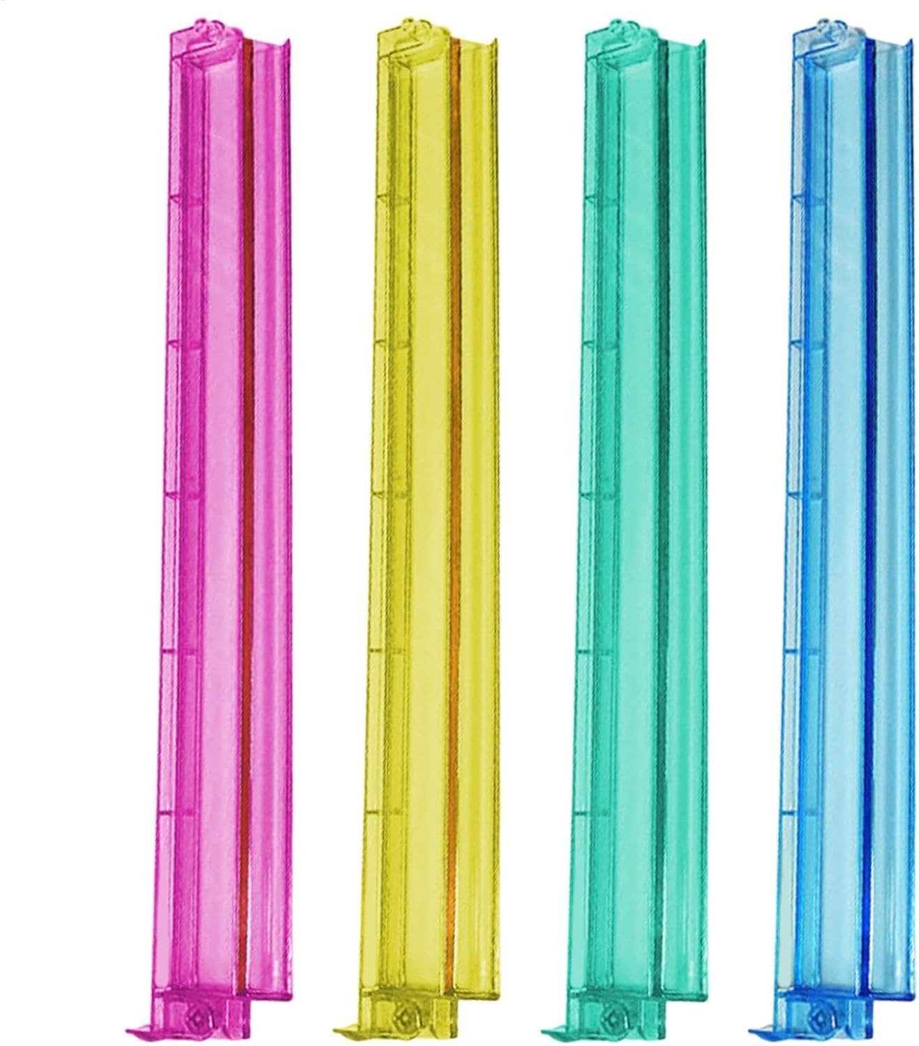 Acrylic MAHJONG Tile Rack & Pusher – 4 pcs – Mah Jongg – – Multi-Colour – 18″
