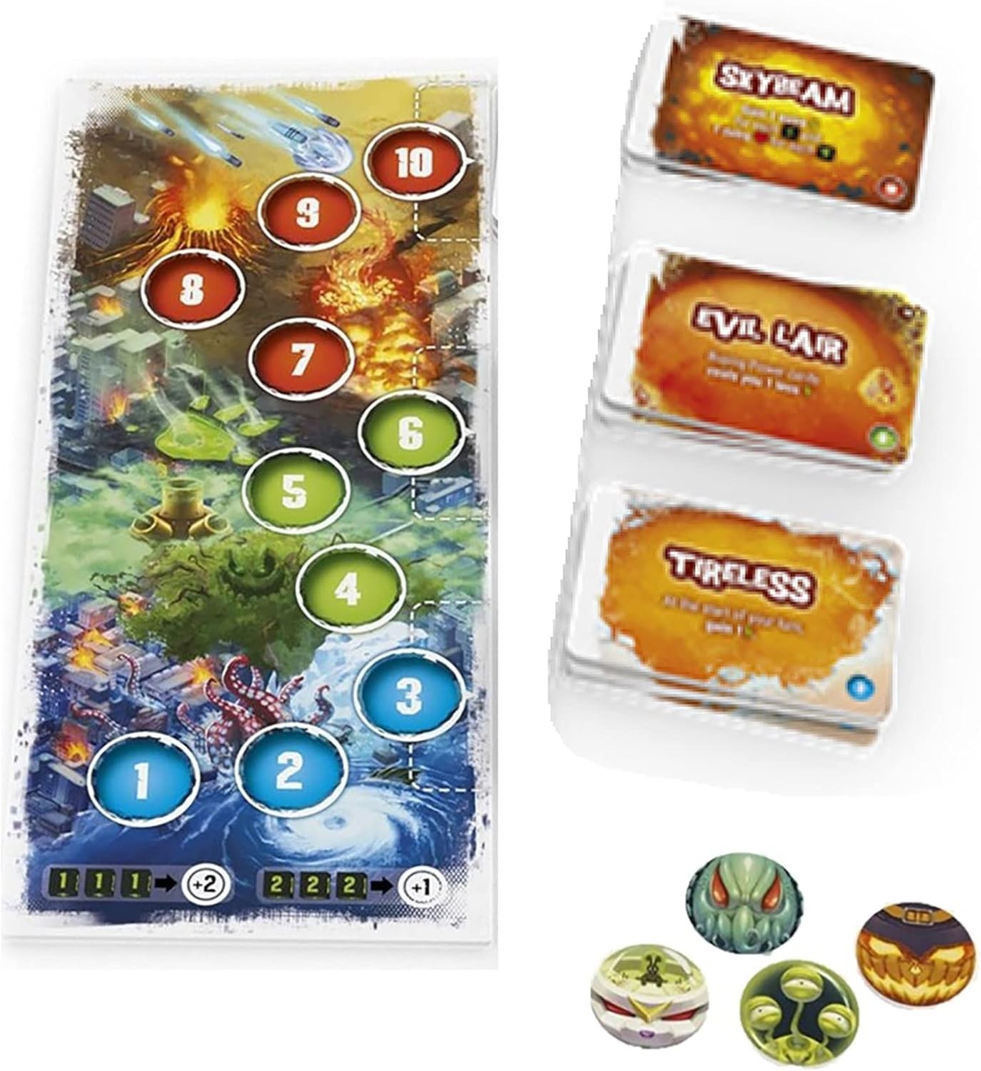 Enhance King of Tokyo Gameplay with Wickedness Gauge! – Ages 10+, 1-4 Players