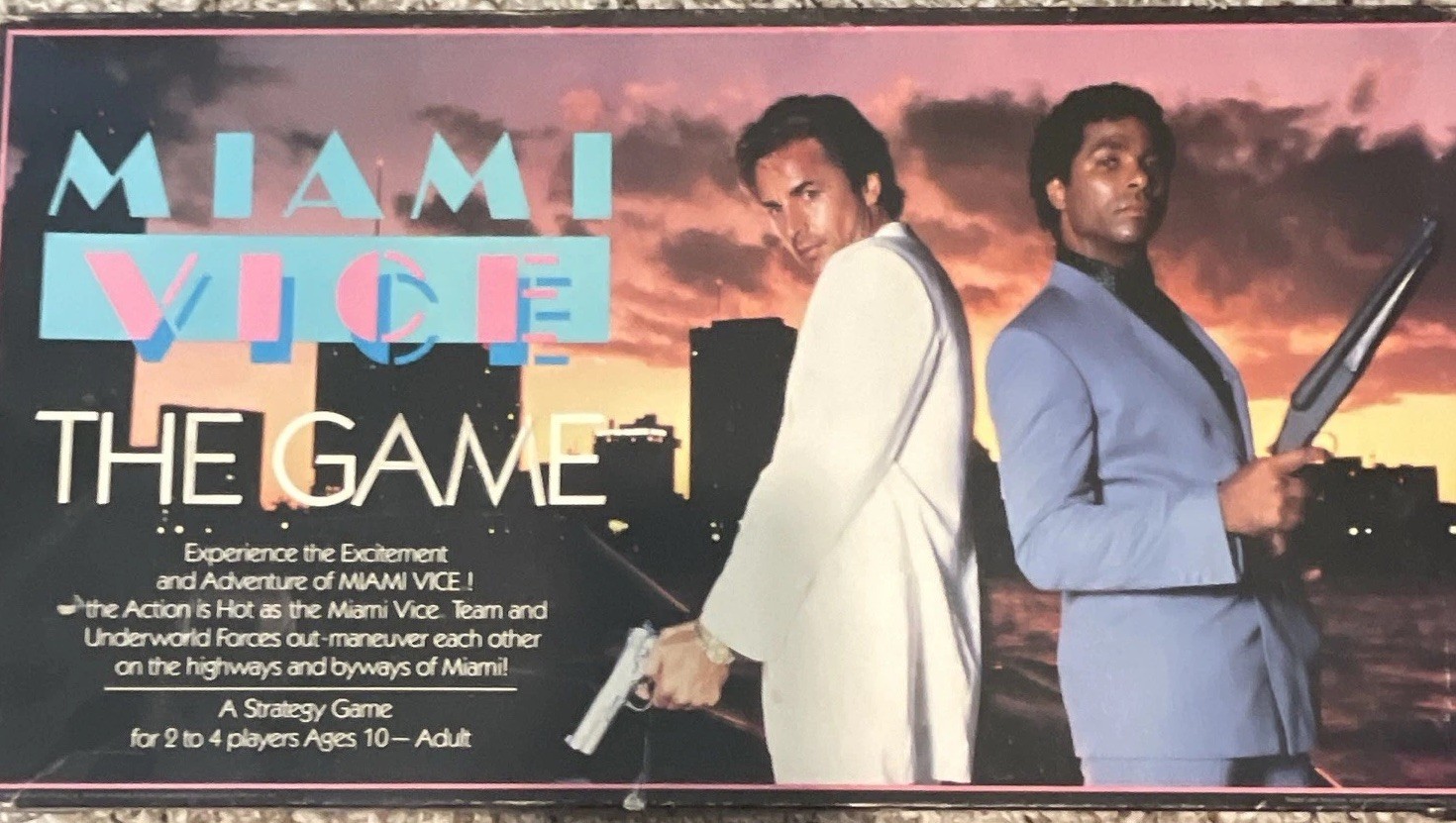 Miami Vice Miami Vice: The Game Strategy Board Game 2-4 Players 10+