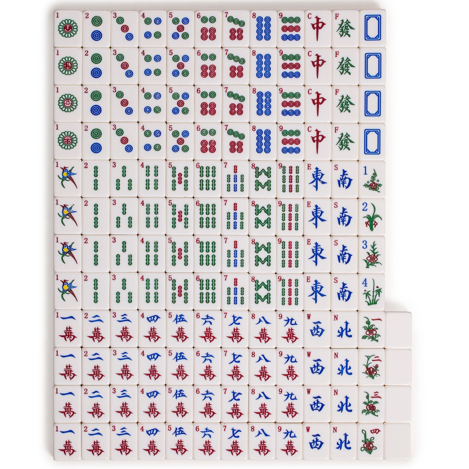 Classic Chinese Mahjong Game Set, “Champagne Gold” – with 148 Medium Size Tiles