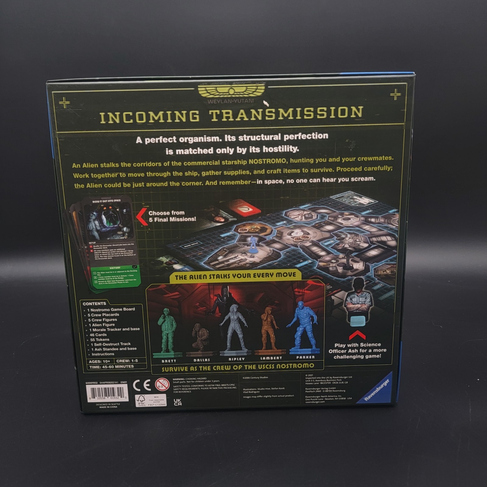 Alien: Fate of The Nostromo Board Game, Complete