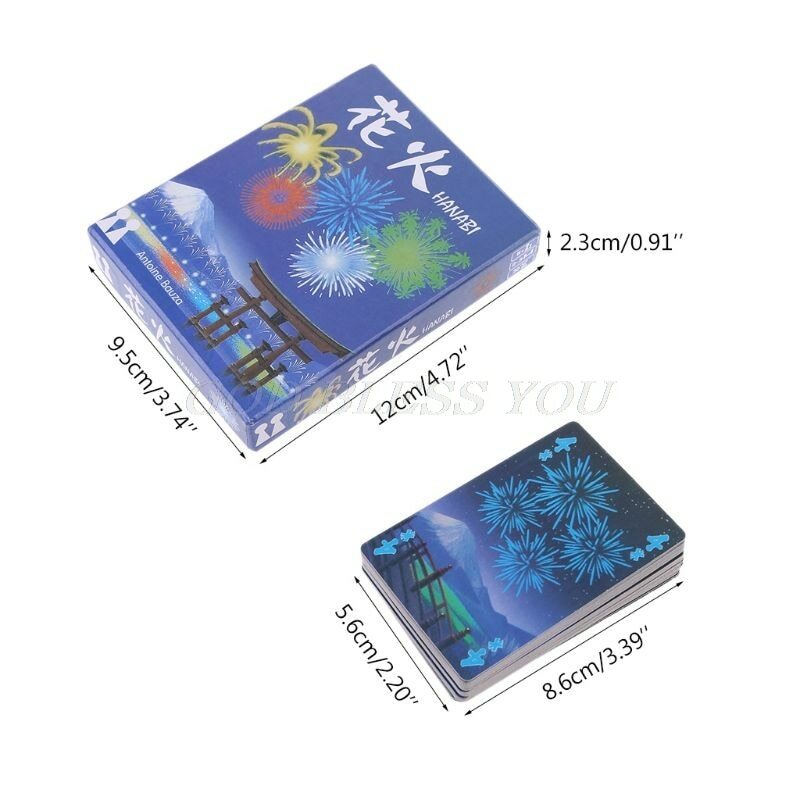 Board Game HANABI 2-5 Players Cards Games Party Family Parents Kids Cards Game