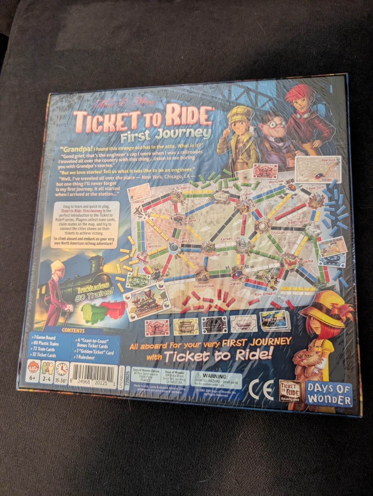 Ticket To Ride First Journey Days Of Wonder Children’s Edition age 6+ NEW SEALED
