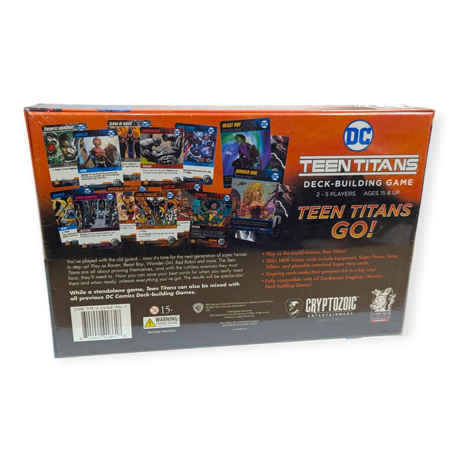 Cryptozoic DC Deck-Building Game Teen Titans Card Game New Sealed 2020