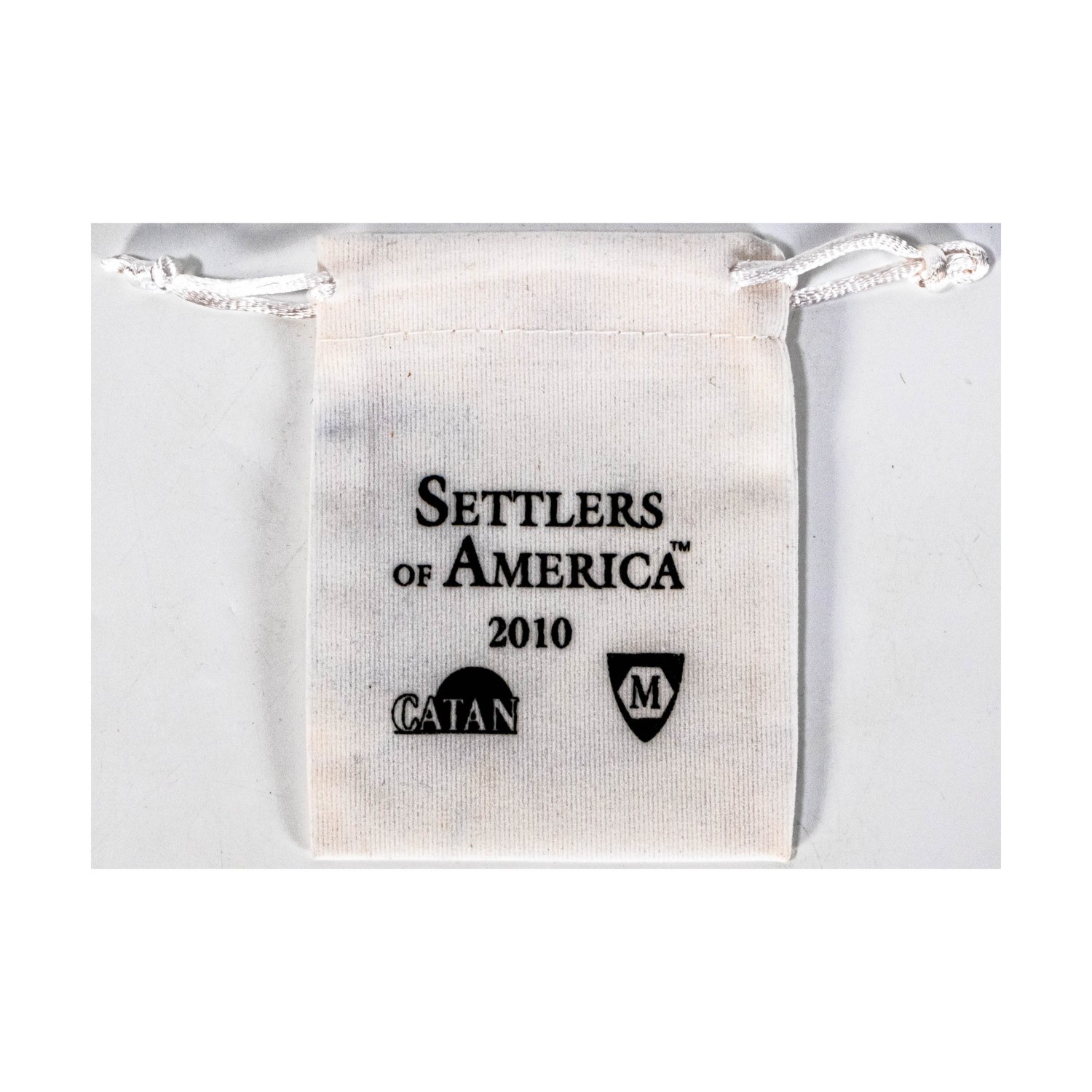 Mayfair Catan Series Games Settlers of America Dice Bag – White NM