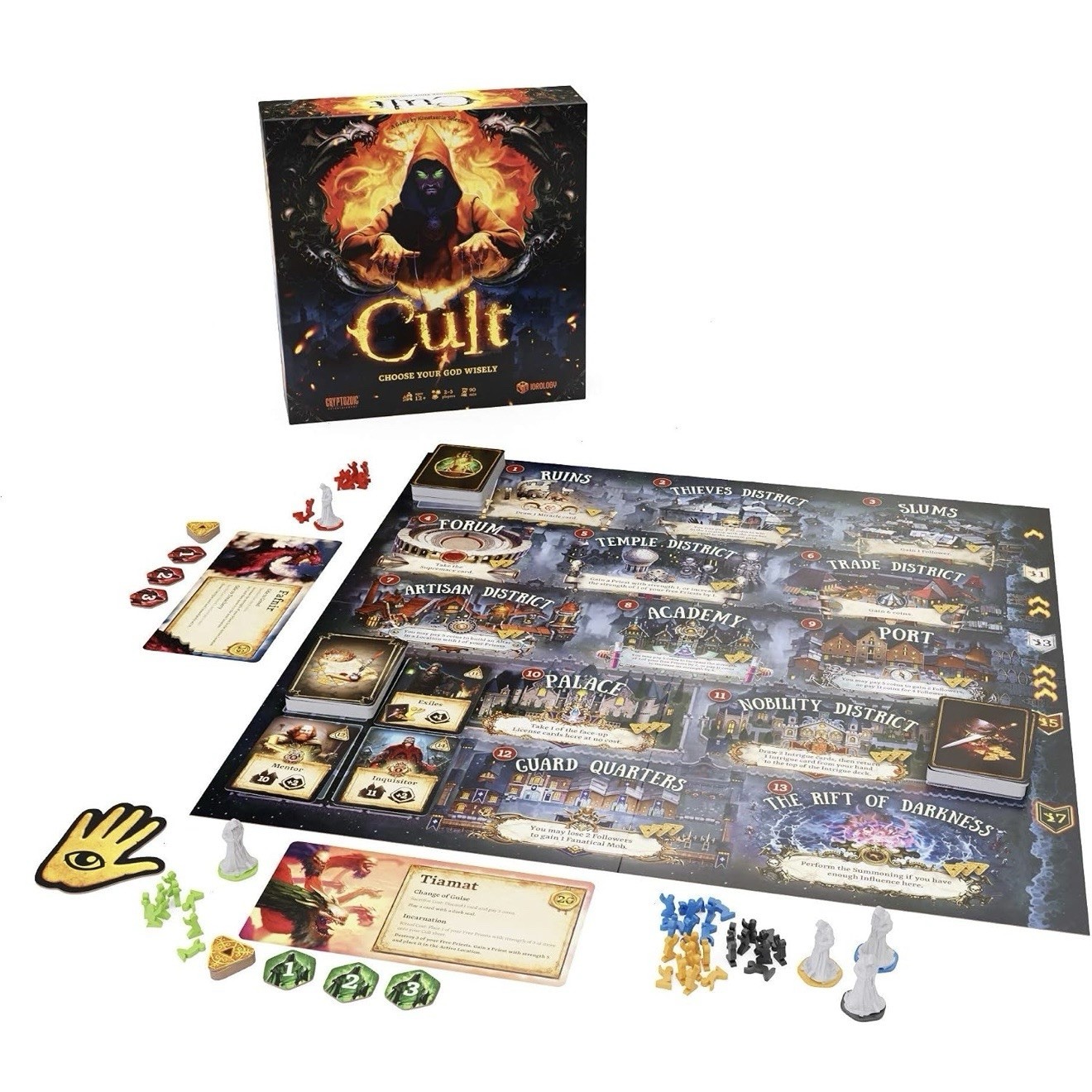 Cryptozoic Boardgame Cult – Choose Your God Wisely Box