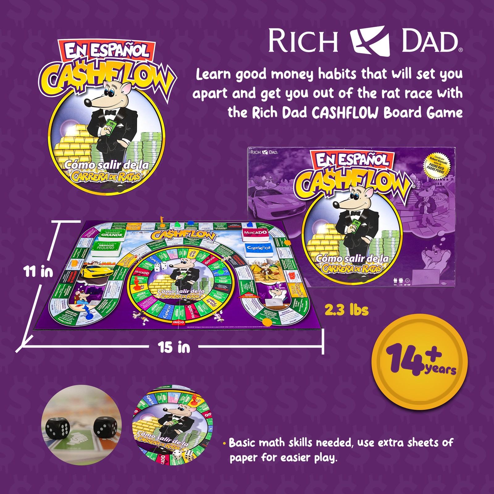 Rich Dad Strategic Investing & Educational Board Game (Open Box)