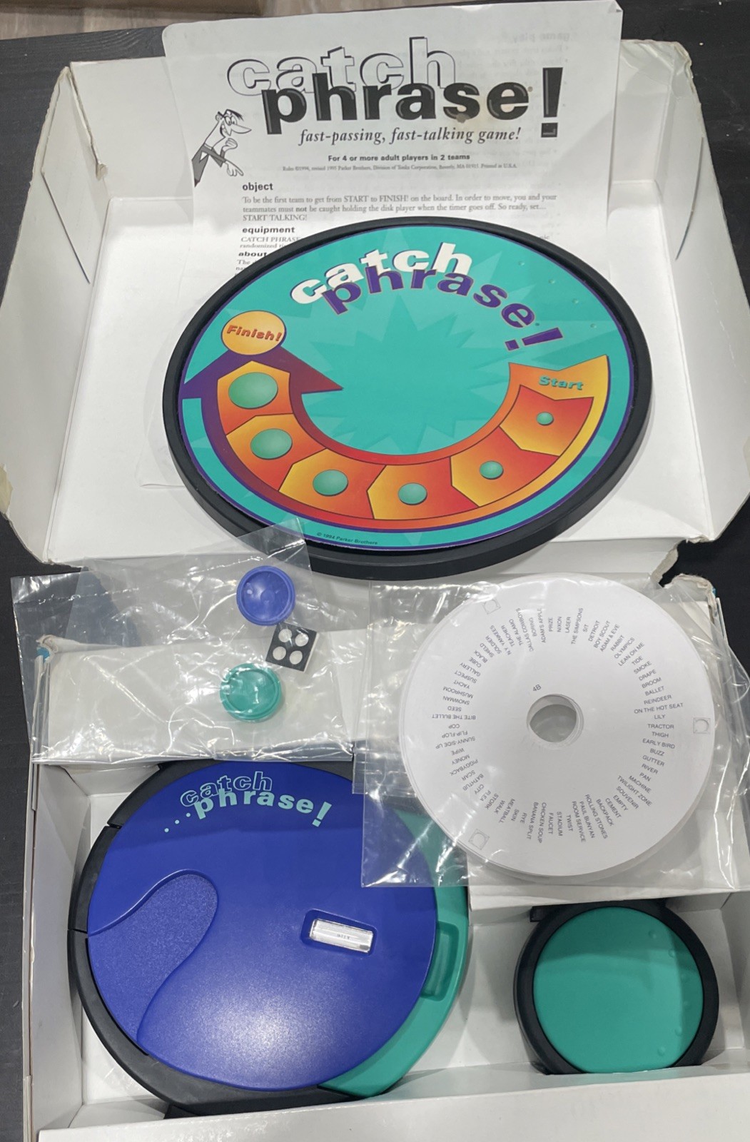 Catch Phrase Electronic Fast Talking Party Game Tested Working With Batteries