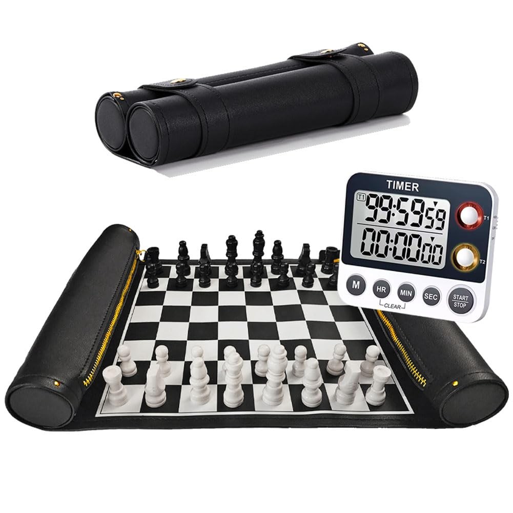 Edgell House Roll Up Chess Set Portable